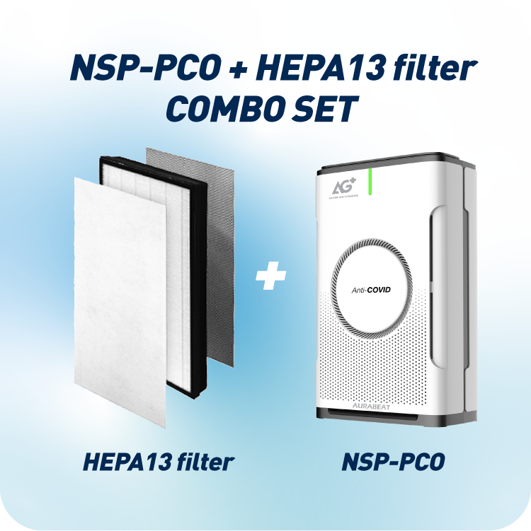 【+$99 VALUE DEAL】NSP-PCO Air Purifier & AG+ EXTRA Antiviral H13 HEPA Filter