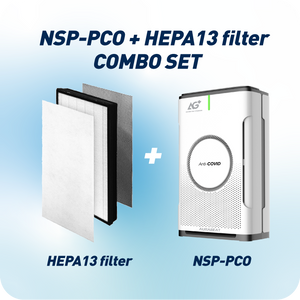 【+$99 VALUE DEAL】NSP-PCO Air Purifier & AG+ EXTRA Antiviral H13 HEPA Filter