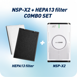 Load image into Gallery viewer, 【+$199 VALUE DEAL】NSP-X2 Air Purifier &amp; AG+ EXTRA Antiviral H13 HEPA Filter
