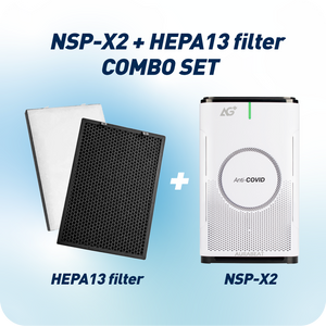 【+$199 VALUE DEAL】NSP-X2 Air Purifier & AG+ EXTRA Antiviral H13 HEPA Filter